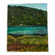Tableau huile au couteau sur toile Lac d'Ambléon