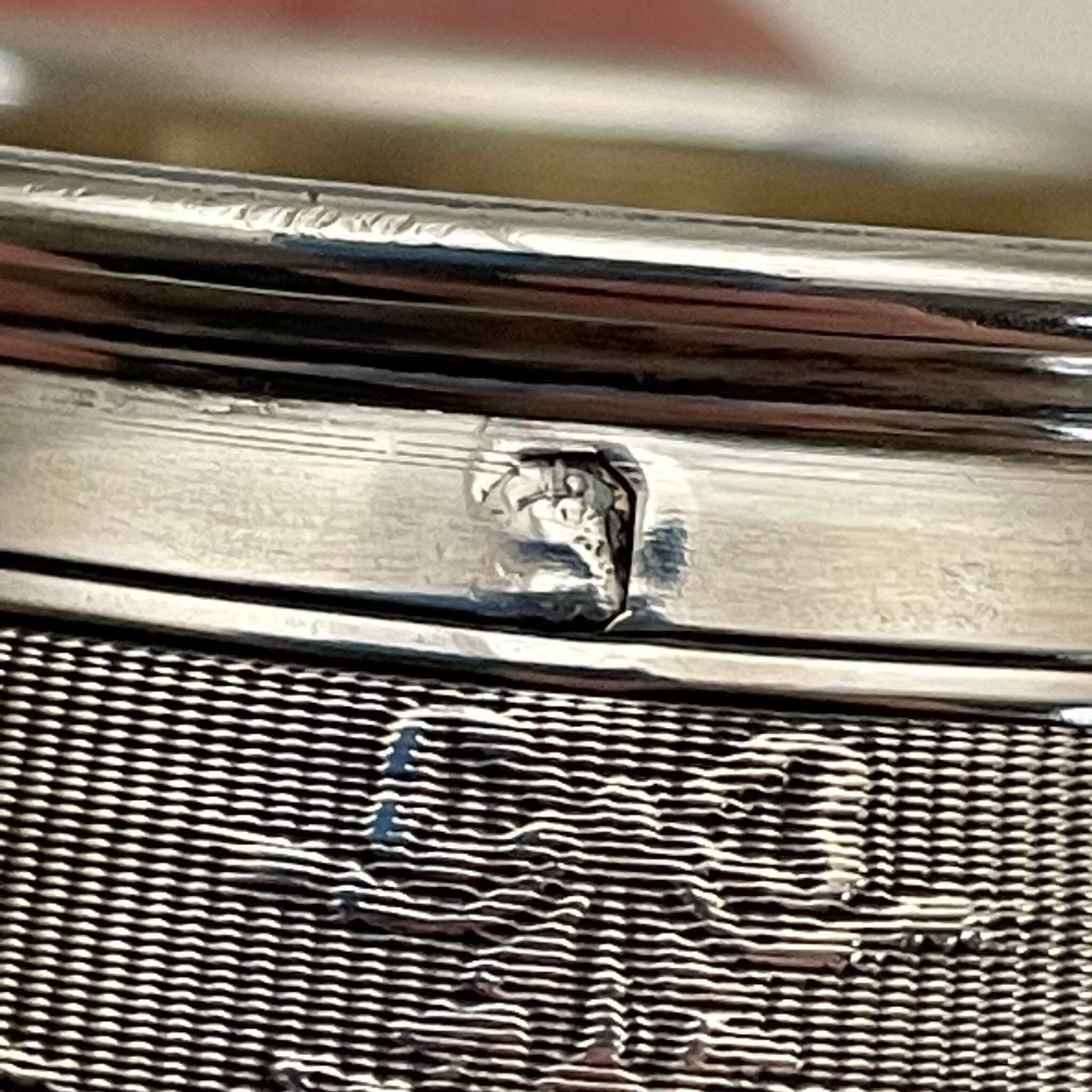 Silver Cup and Saucer | 20th Century | Ribbon and Flower Garland