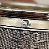 Silver Cup and Saucer | 20th Century | Ribbon and Flower Garland