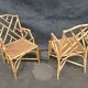 Vintage rattan armchair Italian work