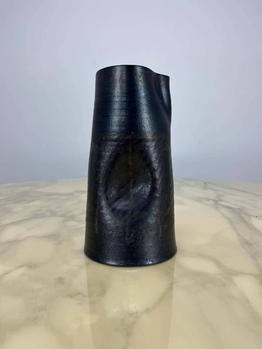 Jug / vase in ceramic by Alessio Tasca, Italy, 1960s