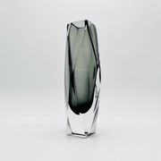 XXL Murano Sommerso Vase Alessandro Mandruzzato 27cm Grey Smoke