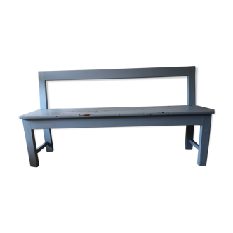 Banc d’église en bois vintage
