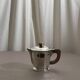 Silver-plated coffee and tea set with a wooden handle