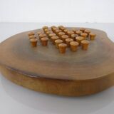 Handcrafted Wooden Solitaire Game, Germany, 1970s