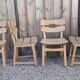 Set of 4 oak chairs
