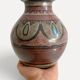 1970s Spanish Hand-Painted Studio Pottery Vase with Mediterranean Motifs