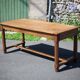 Wood farmhouse table, antique wood table, dining table, table with drawer, kitchen, countryside
