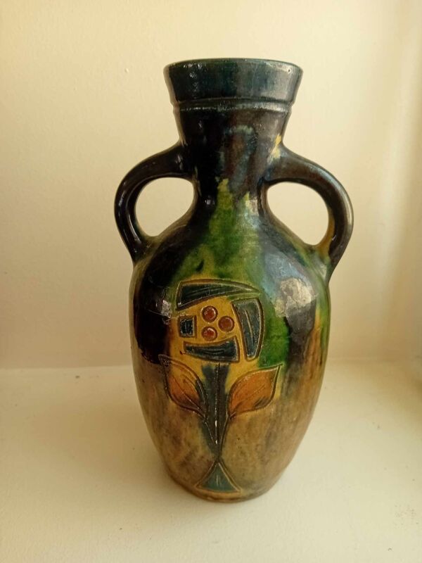 Vase en grés vernissé torhout, flandres.