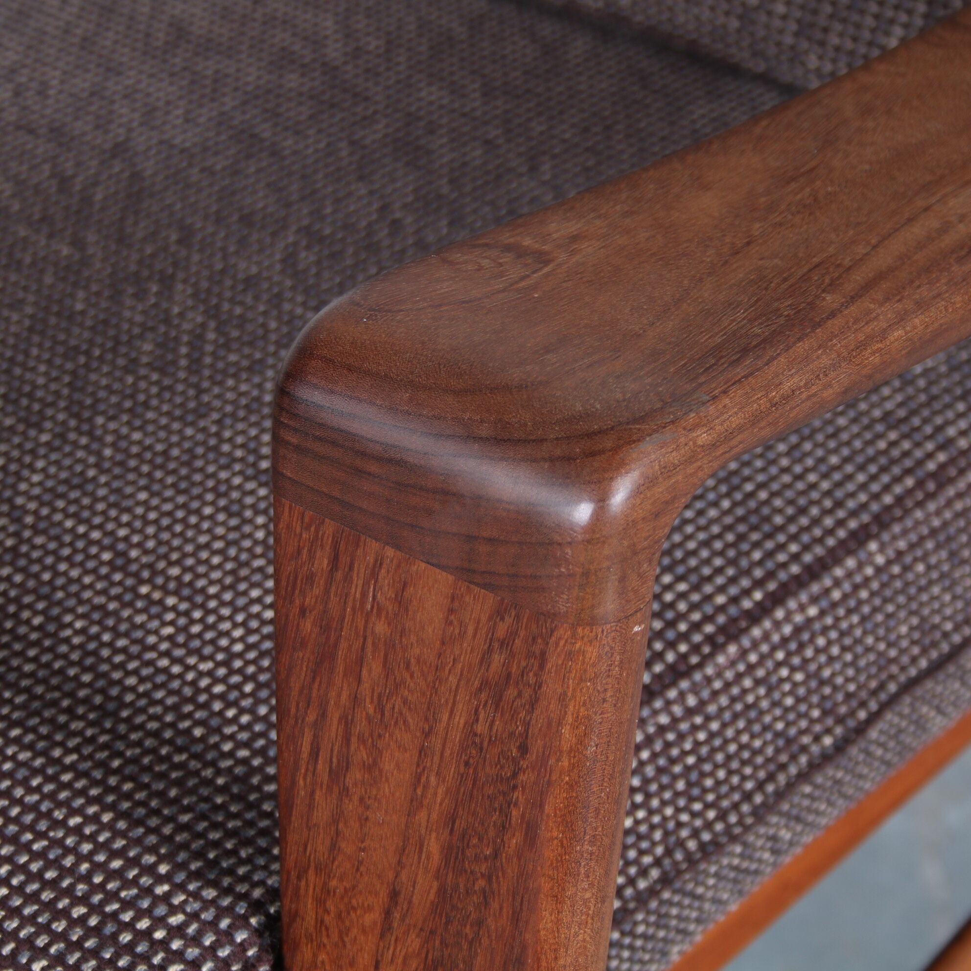Arne Wahl Iversen lowback chair for Komfort, Denmark 1960