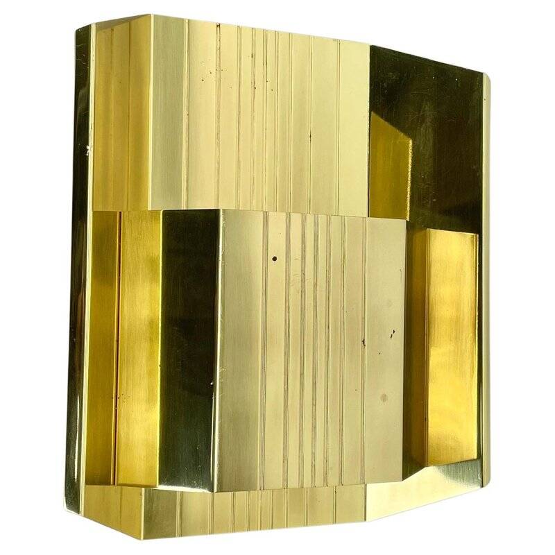 Grande applique en laiton par Vereinigte Werkstätten, 1980