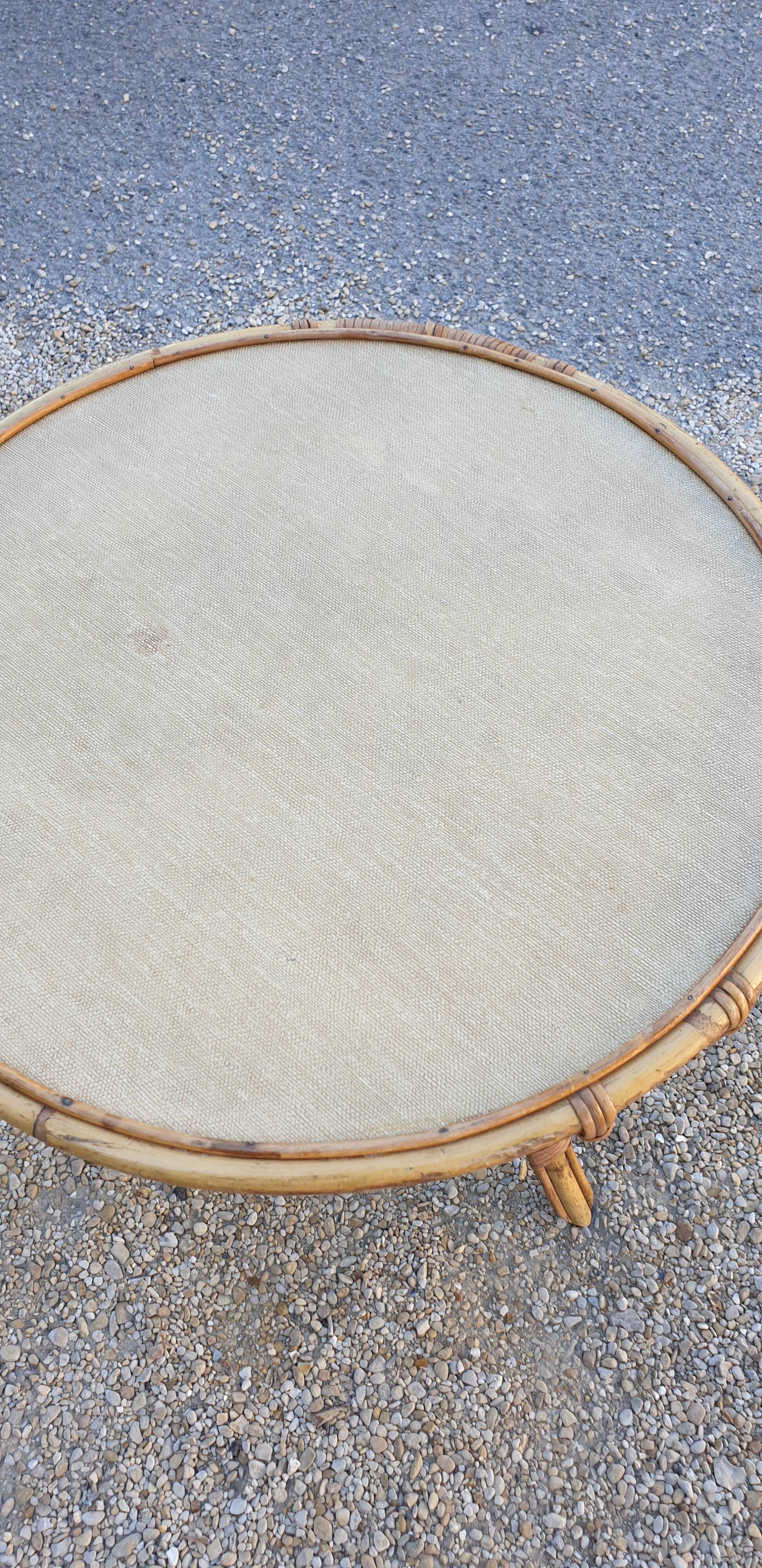 Rattan coffee table 1960