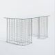 Wire glass and metal desk, terence conran, 1980s