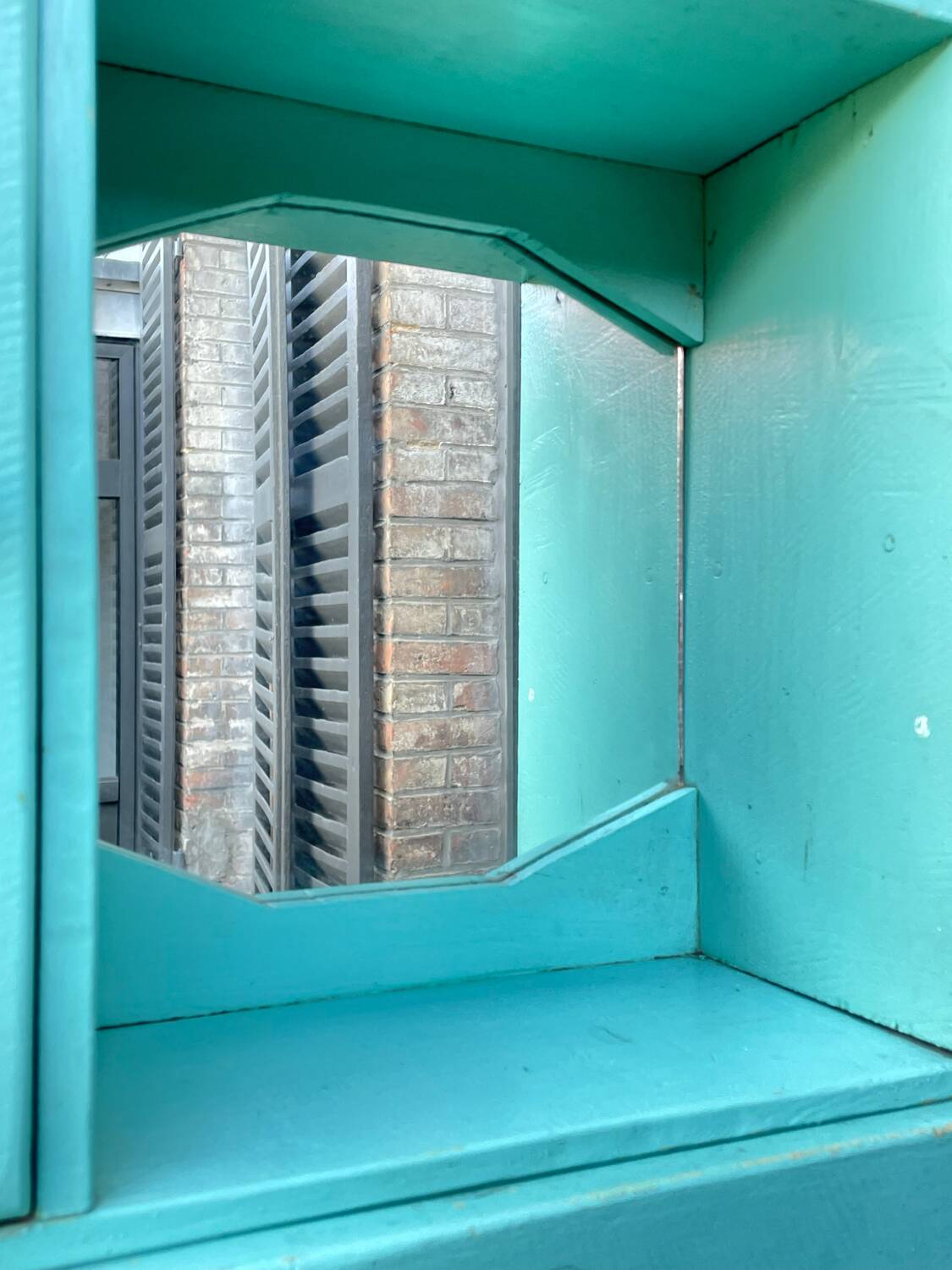 Old wall-mounted bathroom cabinet