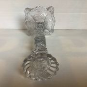 Bougeoir vallerysthal en verre moulé art déco