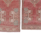 Set of 2 turkish carpets, 1970s, 47 x 126 - 47 x 128 cm