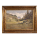 Italian landscape painting signed Giuseppe Gheduzzi from the 20th century
