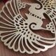 Golden table mat