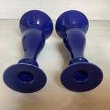 Pair of midnight blue candlesticks