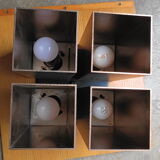 Raak ceiling lamp 4 burners, 70s