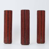 Pottery Mosaic Vases by W. Zimmermann for Ritter Set of 3