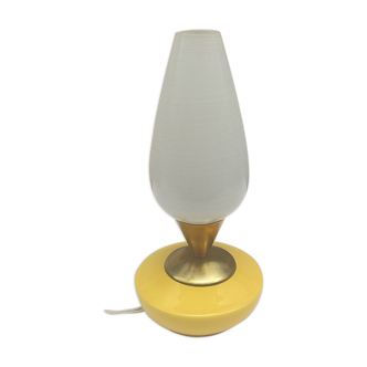 Ceramic foot lamp yellow, 1960