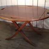Mahogany boat folding table