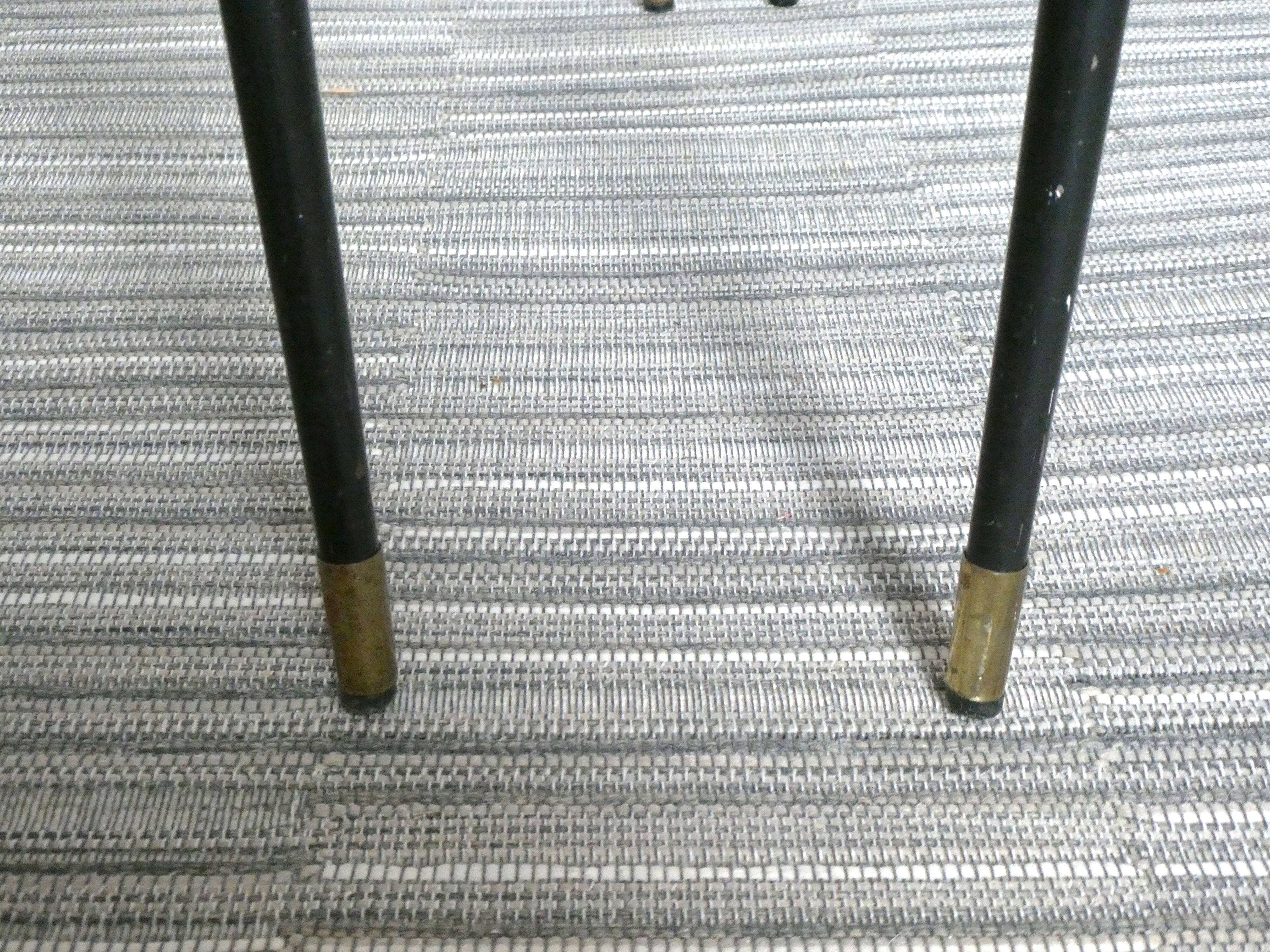 Paire de chaises Colette Gueden pied de poule années 50