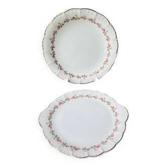 Duo of cake dish Sarreguemines model Carina