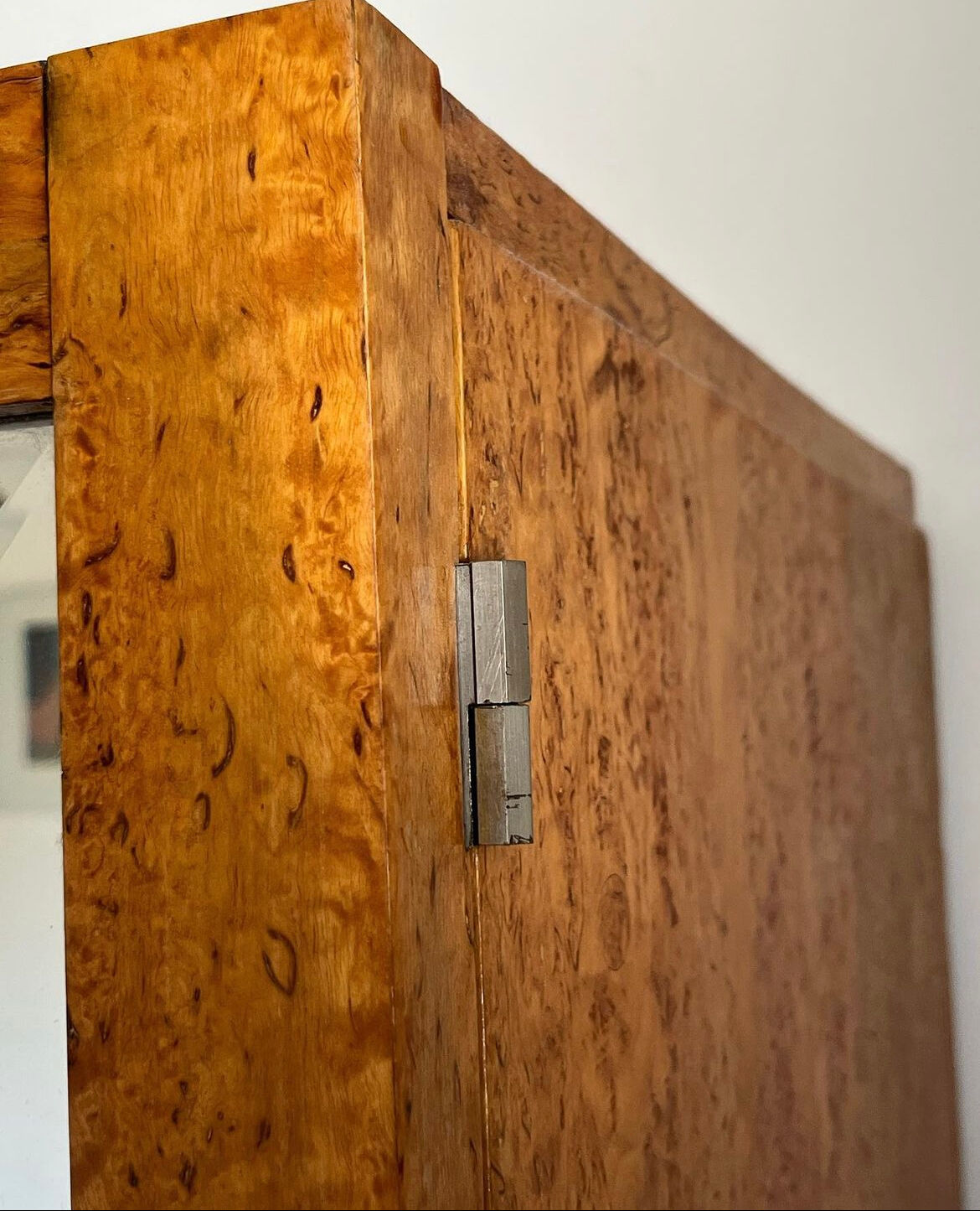 Art deco veneer cabinet