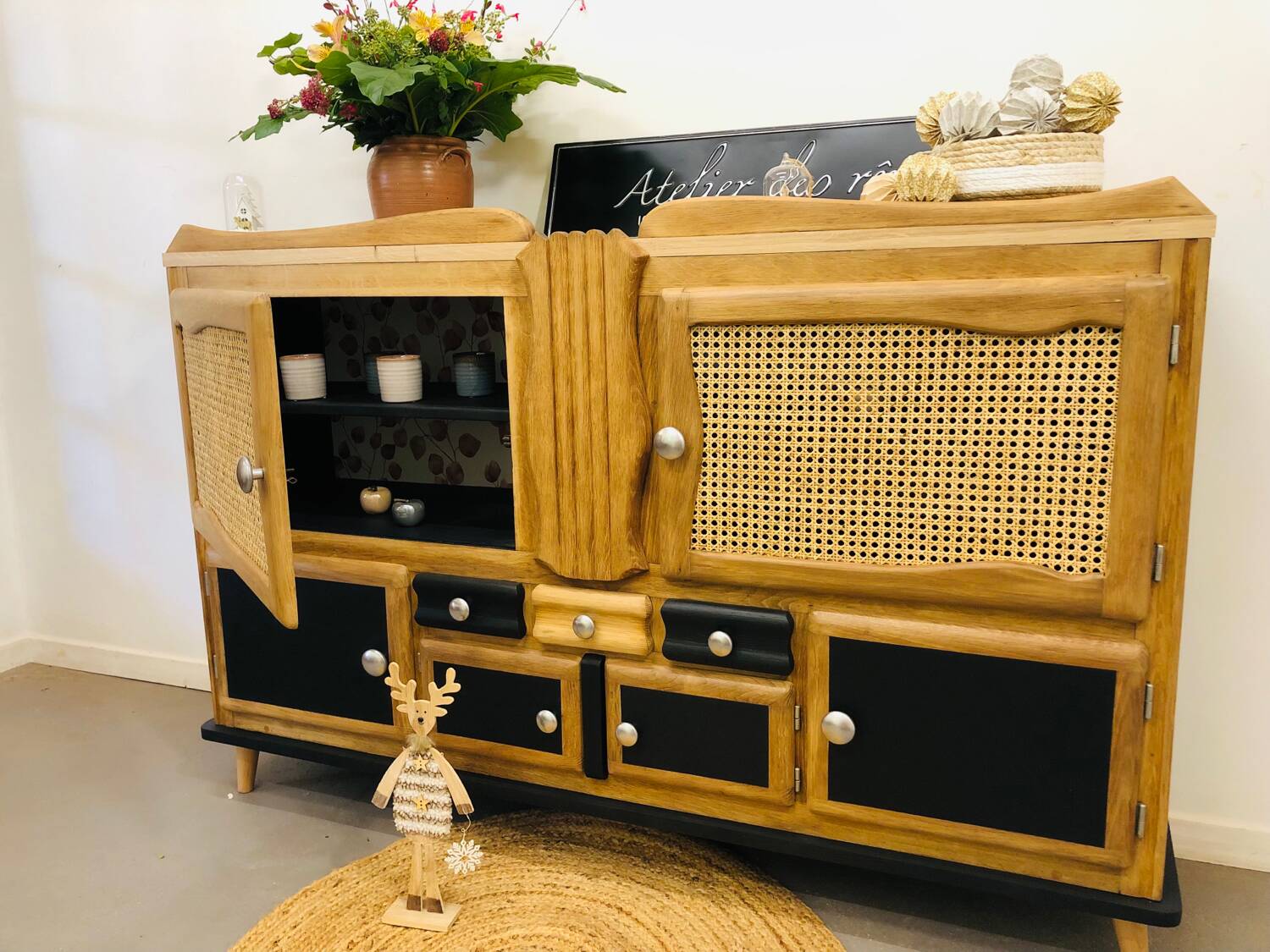 Mado solid oak sideboard