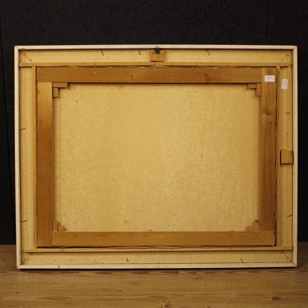 Signed Italian seascape painting from the 20th century