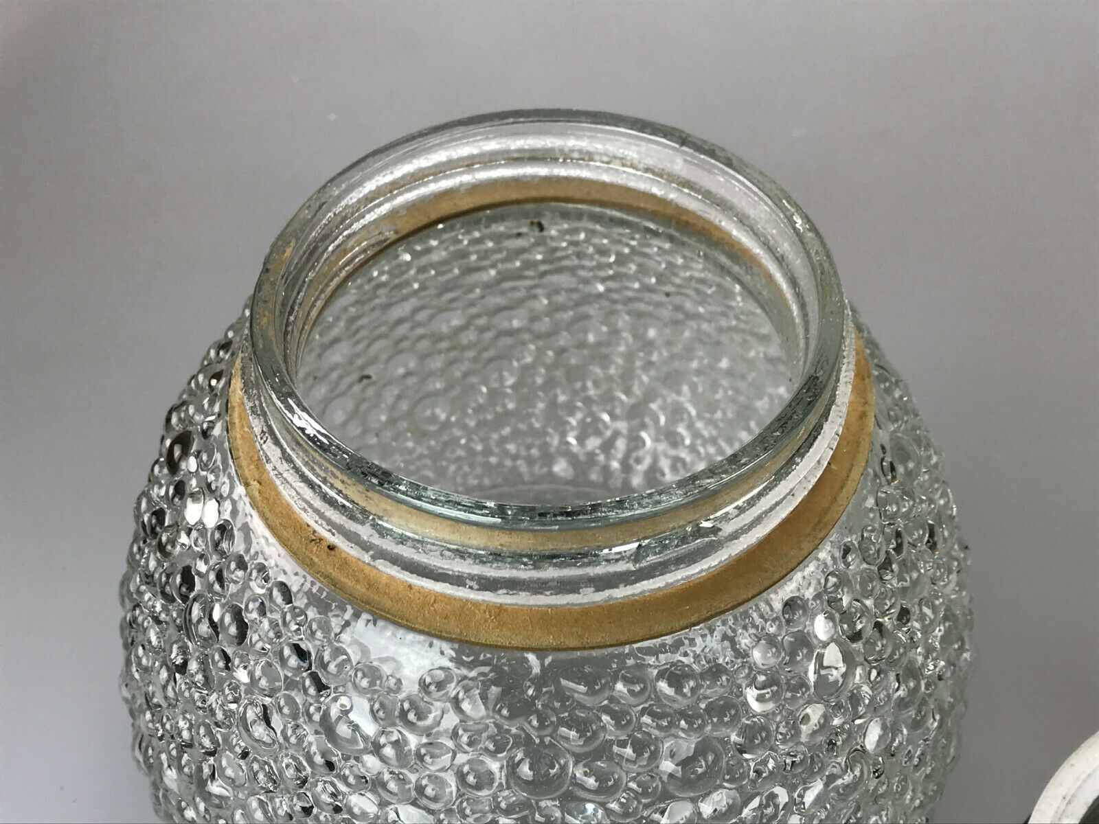 50s 60s lamp light wall lamp cellar lamp ceramic glass design 50s 60s