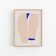Abstract beige and blue composition giclee print