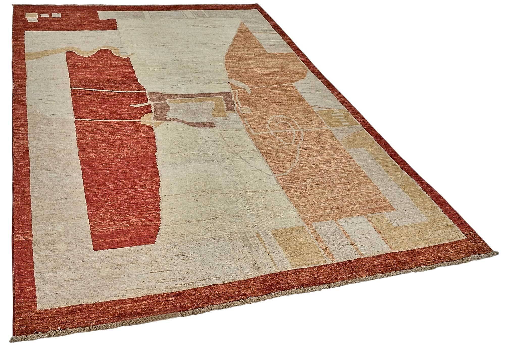 Turkish Handknotted Wool Oushak Rug 185 cm x 271 cm