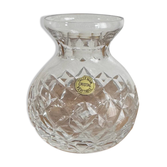 Crystal round vase