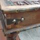 Colonial-style wooden square coffee table