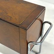 Cabinet bar en noyer italien par Cova Milano