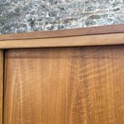 Wardrobe with 3 sliding doors in solid wood 1960