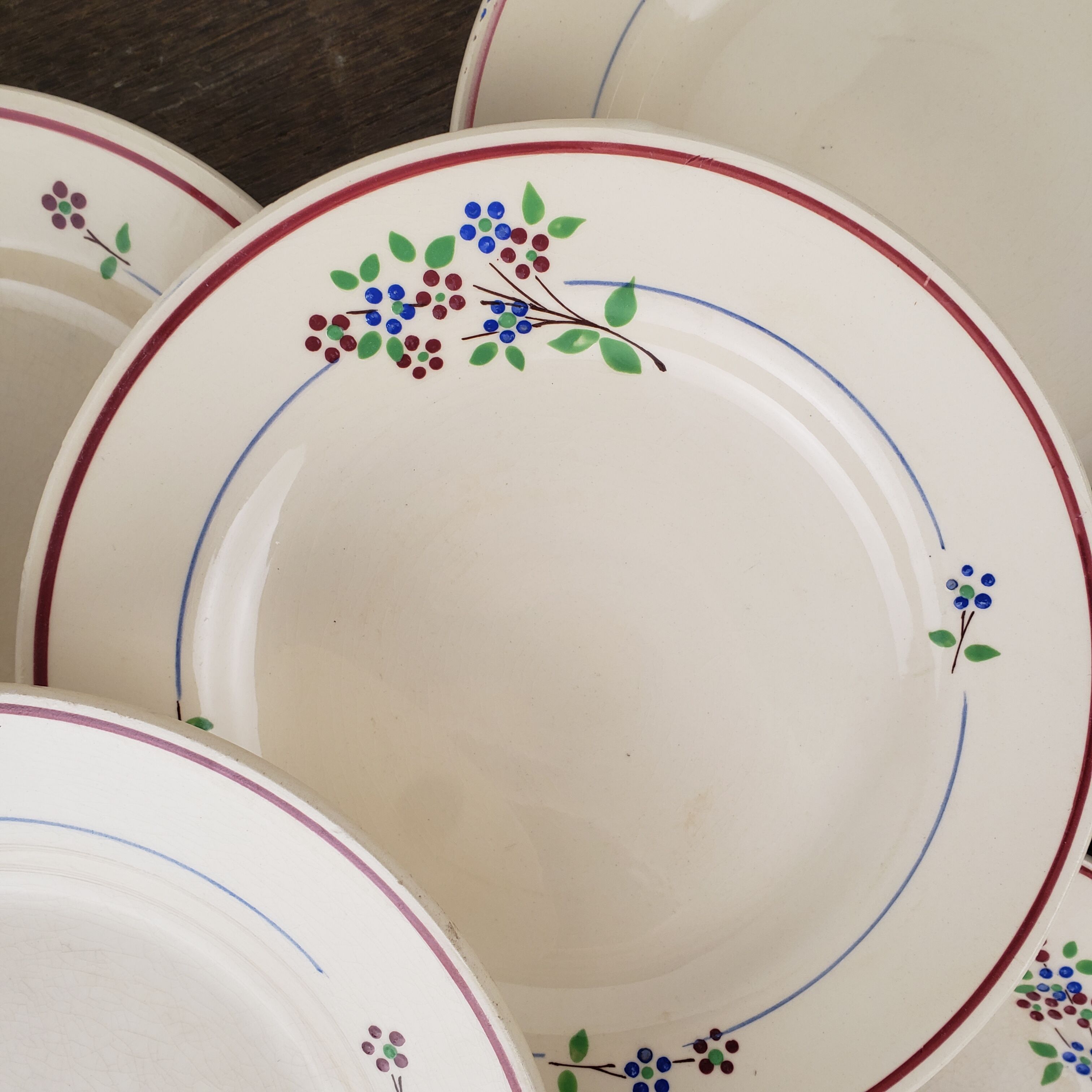 Dessert plates x10 - Moulin des Loups - Orchies