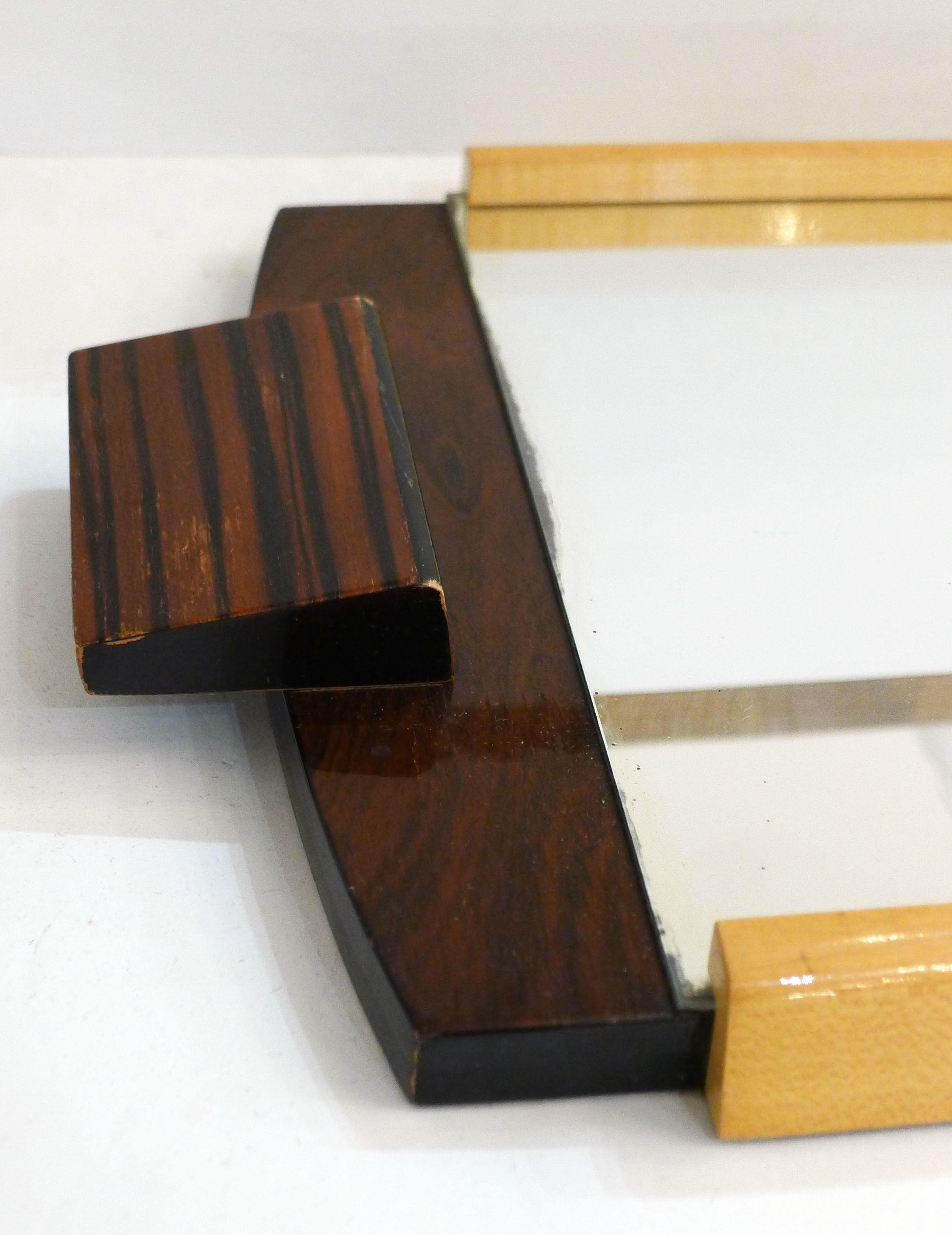 Two-tone art deco mirror tray