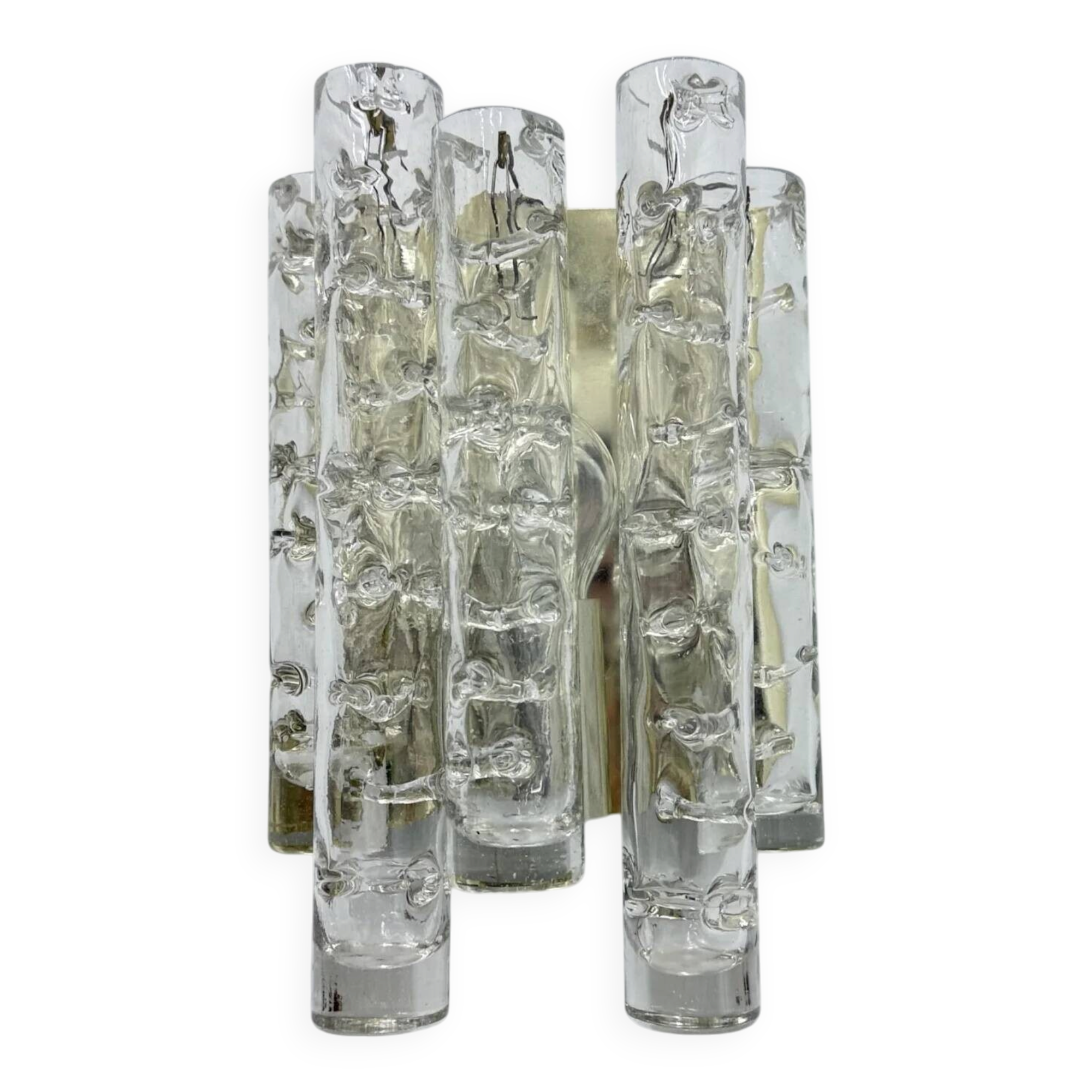 Doria Leuchten glass wall lamp sconce, 1970s