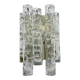 Doria Leuchten glass wall lamp sconce, 1970s