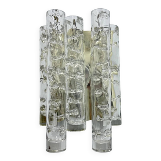 Doria Leuchten glass wall lamp sconce, 1970s