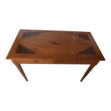 Bureau style Louis XVI en bois exotique