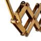 2x wall sconces brass scissors, 1930s