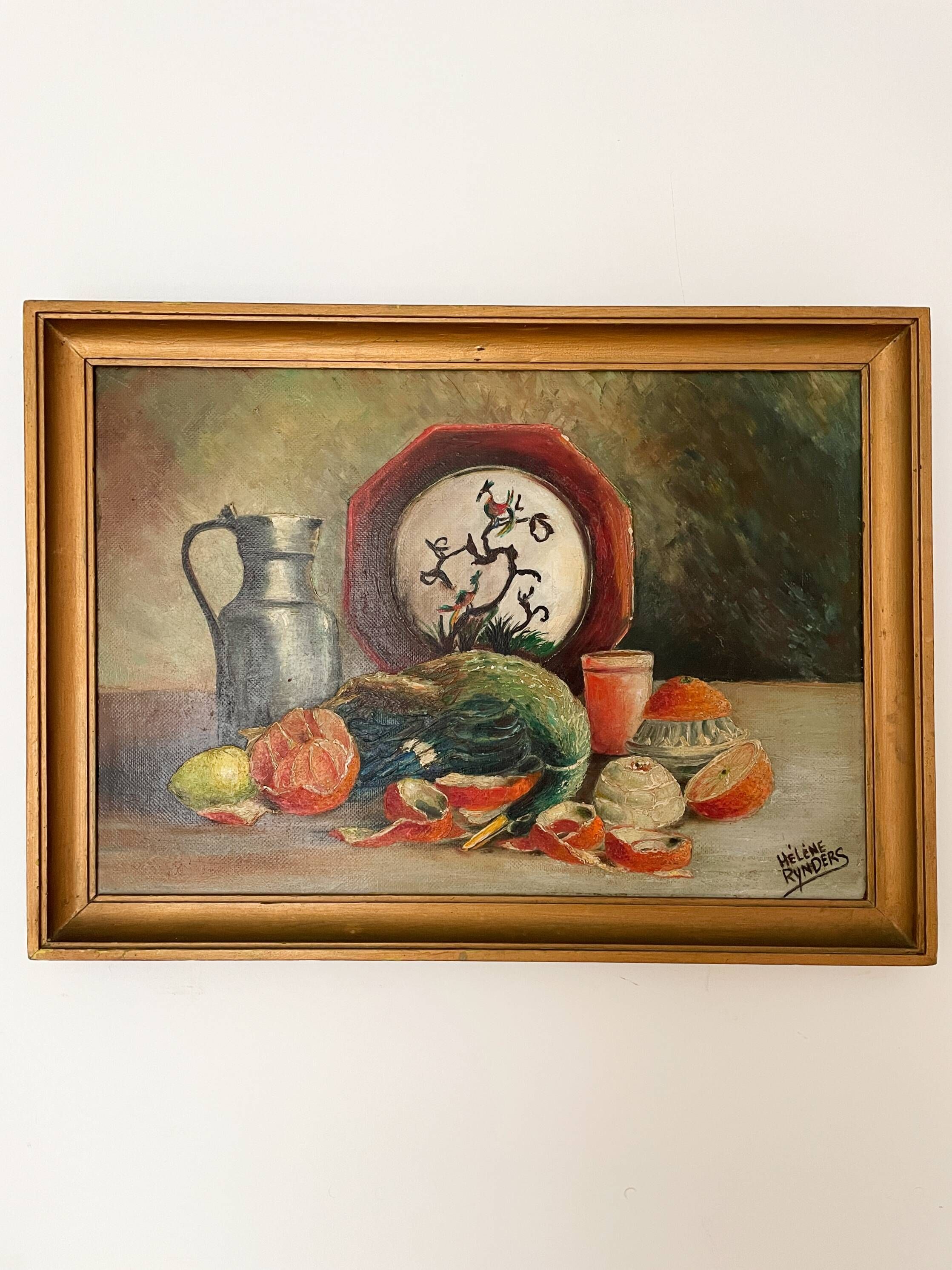 Oil on canvas signed Hélène Rynders - Still life - 1930/1940 - 61x44cm