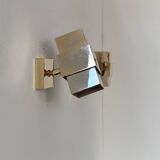 Paire d'applique vintage, laiton,  France, 1970