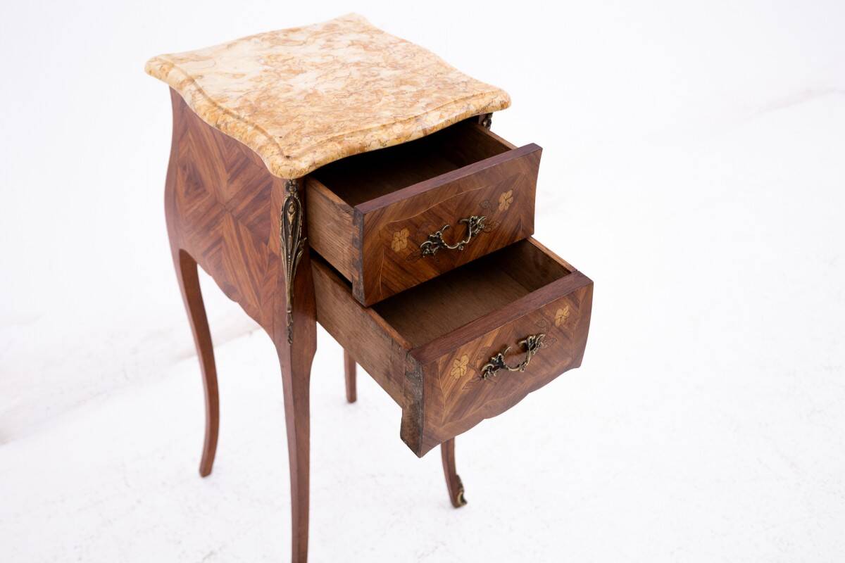 Unique bedside tables, France, circa 1920.