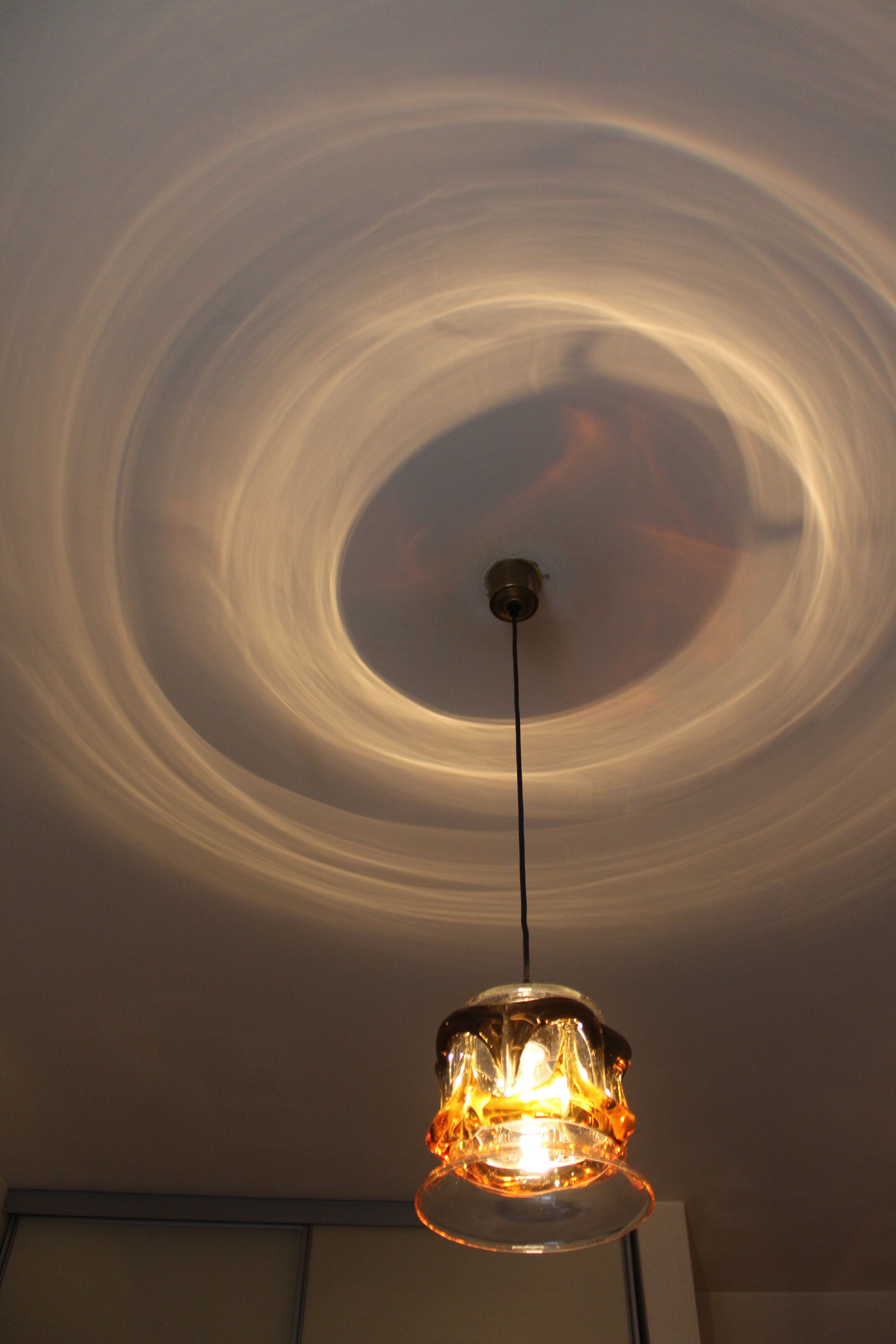 Hanging lamp glass from murano